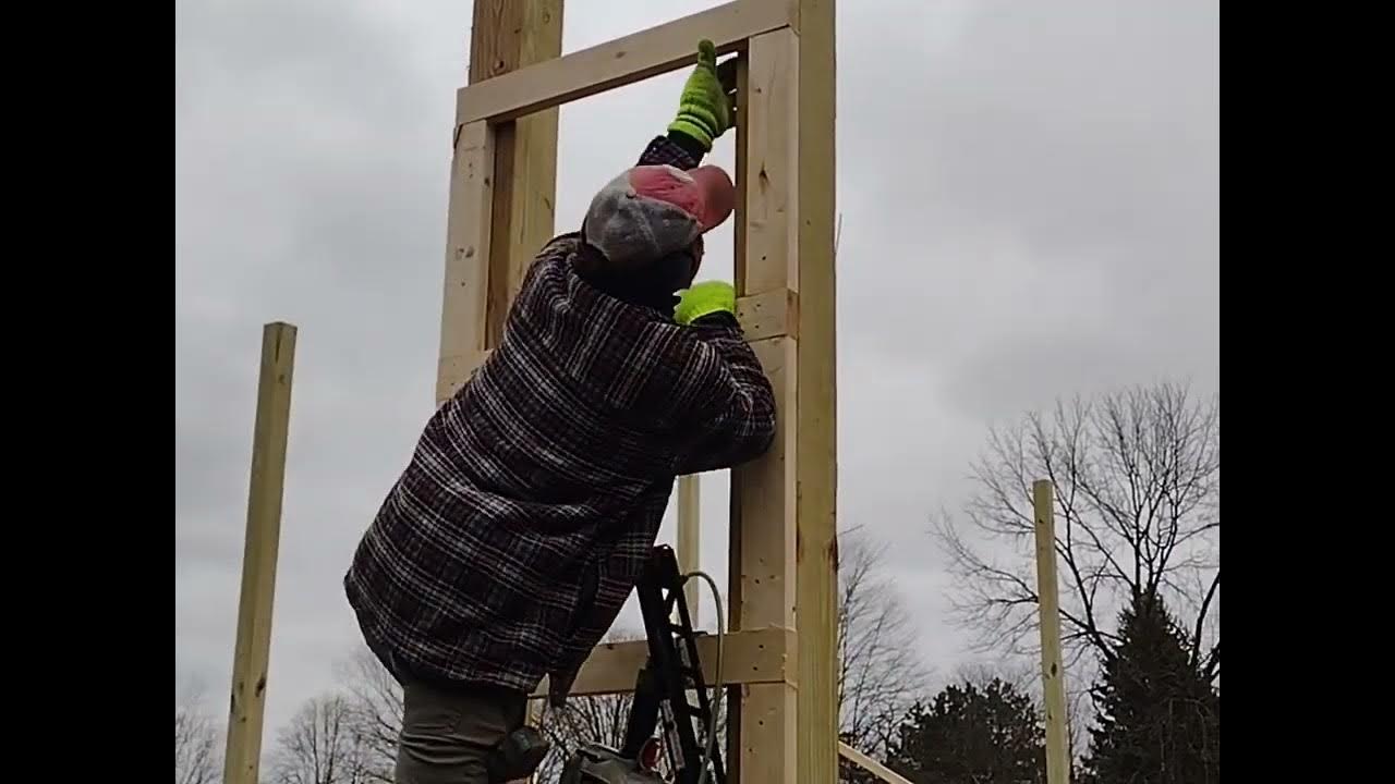 how-to-build-a-40x40-pole-barn-part-2-youtube