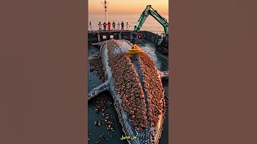 هل هذا المشهد حقيقي أم ذكاء اصطناعي تنظيف ظهر الحوت الأزرق العملاق 