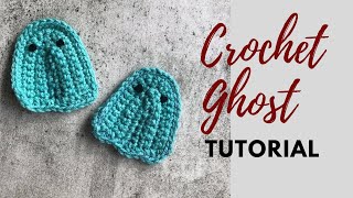 HOW TO CROCHET GHOST 👻 Applique | Beginners Friendly | STEP-BY-STEP | Easy Crochet HALLOWEEN Project