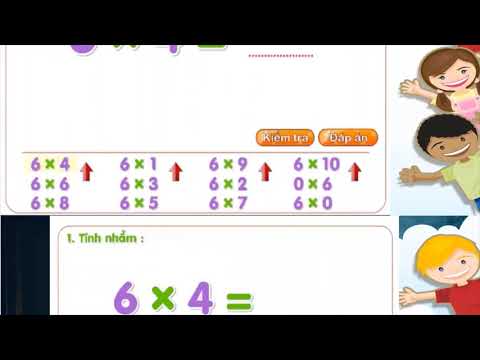 Tuần 4 - Toán 3 - Bảng nhân 6