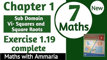 Class 7 Math New Book Chapter 1 Exercise 1.19 complete | 7th Class Math Ex 1.19 complete