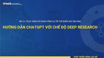 Hướng dẫn ChatGPT chế độ Deep Research