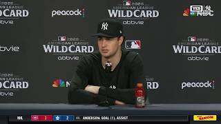 Cam Schlittler on adrenaline rush of rivalry playoff atmosphere vs. Boston