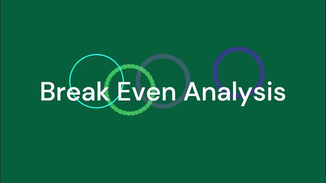 BreakEven Analysis ExplainedBreak Even Analysis!How to Calculate