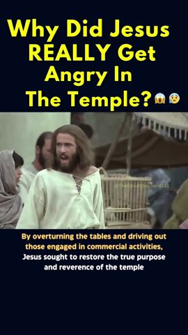 Why Jesus Really Got Angry In The Temple 😱🤯 #shorts #youtube #catholic #jesus #bible #temple #fyp