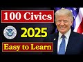 2025 New, Random 100 civics questions and answers, U.S. citizenship interview, N400 Interview #n400