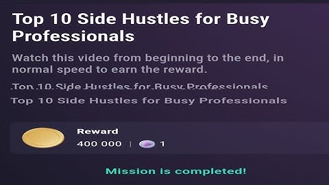 Top 10 side hustles for busy professionals || tapswap code @techandearnhub