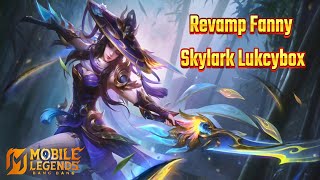 Fanny Skylark Luckybox Skin Revamp Entrance Animation 😱❤ | Mobile Legends #mlbbfannynewskin2026