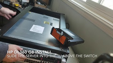 Hp Proliant DL360 G8 Install to 4u rack
