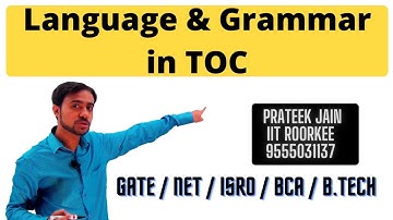 Lecture 2 - Language and Grammar in Theory Of Computation | TOC
