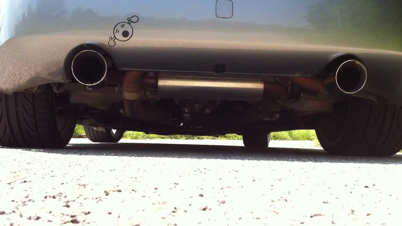 Nissan 350Z Exhaust QAS True Dual loud YouTube