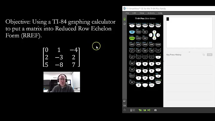 Using a TI-84 calculator to put a matrix into RREF