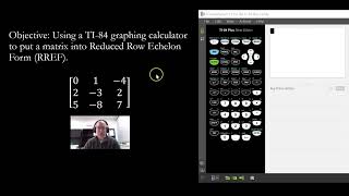 Using a TI-84 calculator to put a matrix into RREF