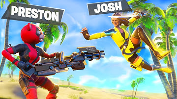 EXTREME 1v1 vs My Little Brother! (100k VBucks Challenge)