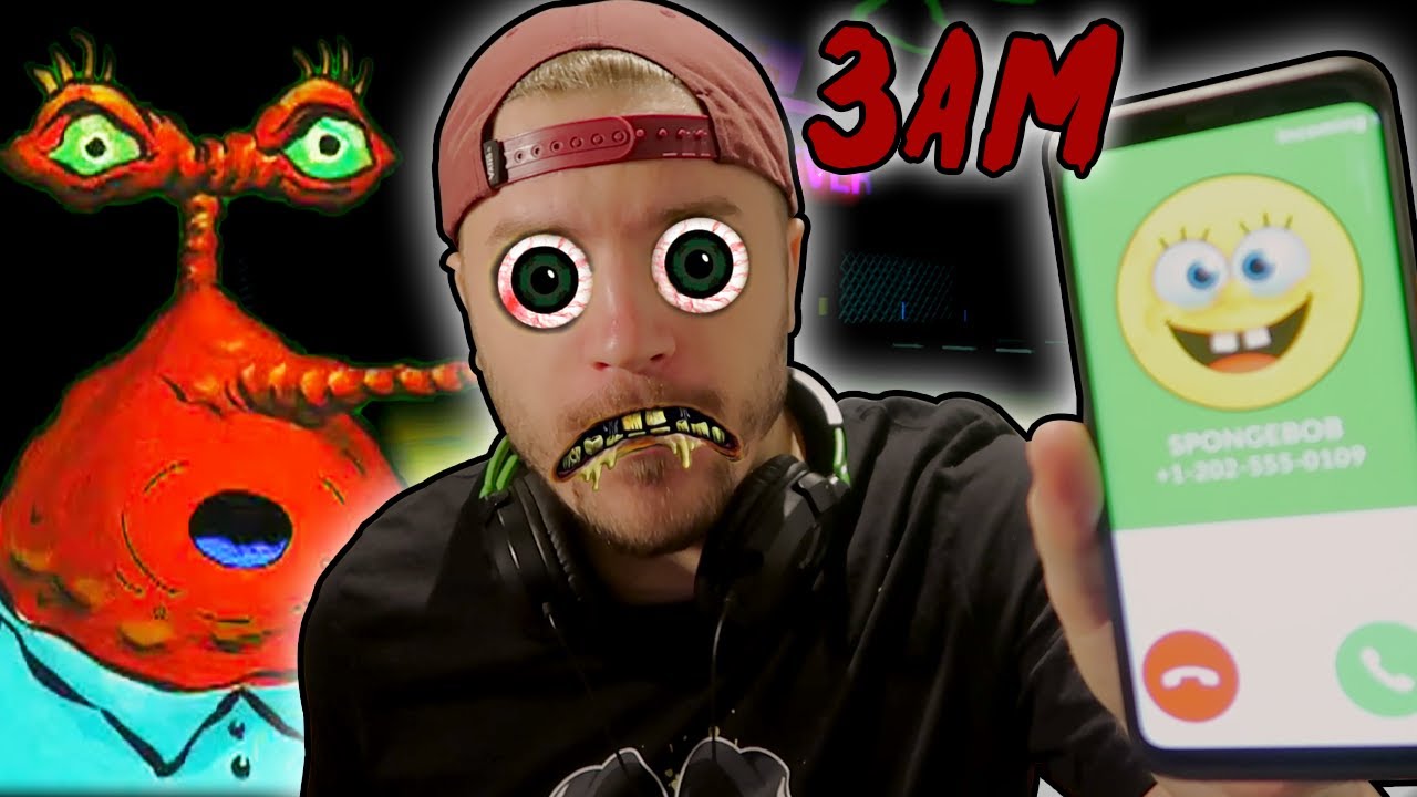 I Called SpongeBob At 3AM and THIS HAPPENED - YouTube