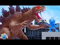 Godzilla Rampage - Stop Motion Animation Cartoons
