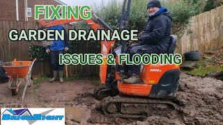 Fixing garden drainage issues