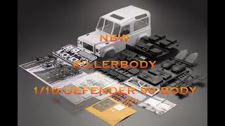 ОБЗОР обновленного кузова Killerbody 1/10 Hard RC Car Body Shell Land Rover Defender 90 from BANGGOD