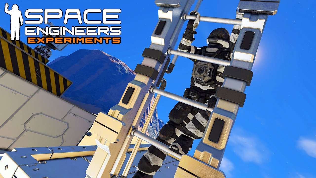 Space Engineers Experiments: More Testing With Ladders - YouTube