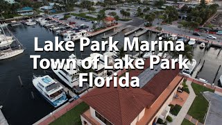 4k Aerial |  Lake Park Marina, Freedom Boat Club, Town of Lake Park, Florida