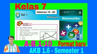 Ayo Kita Berlatih 1.6 Matematika Kelas 7 Bab 1 Bilangan A - B no. 1-10 Semester 1