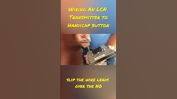How To Wire LCN Transmitter To Handicap Button #shorts #doors #hardware #tipsandtricks