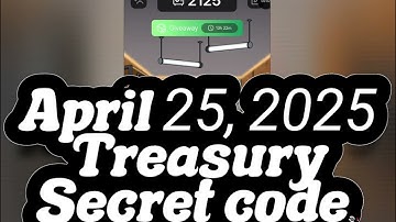 treasury_official_bot secret code April 25, 2025