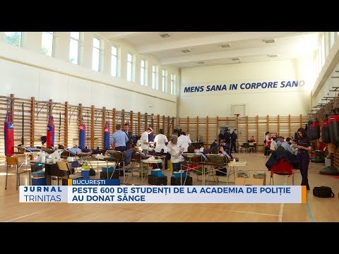 Peste 600 de studenți de la Academia de Poliție au donat sânge