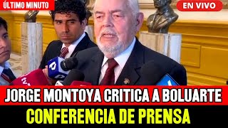 EN VIVO: CONFERENCIA DE JORGE MONTOYA CRITICANDO A LA PDTE. BOLUARTE POR CASO 'WAYKIS EN LA SOMBRA'