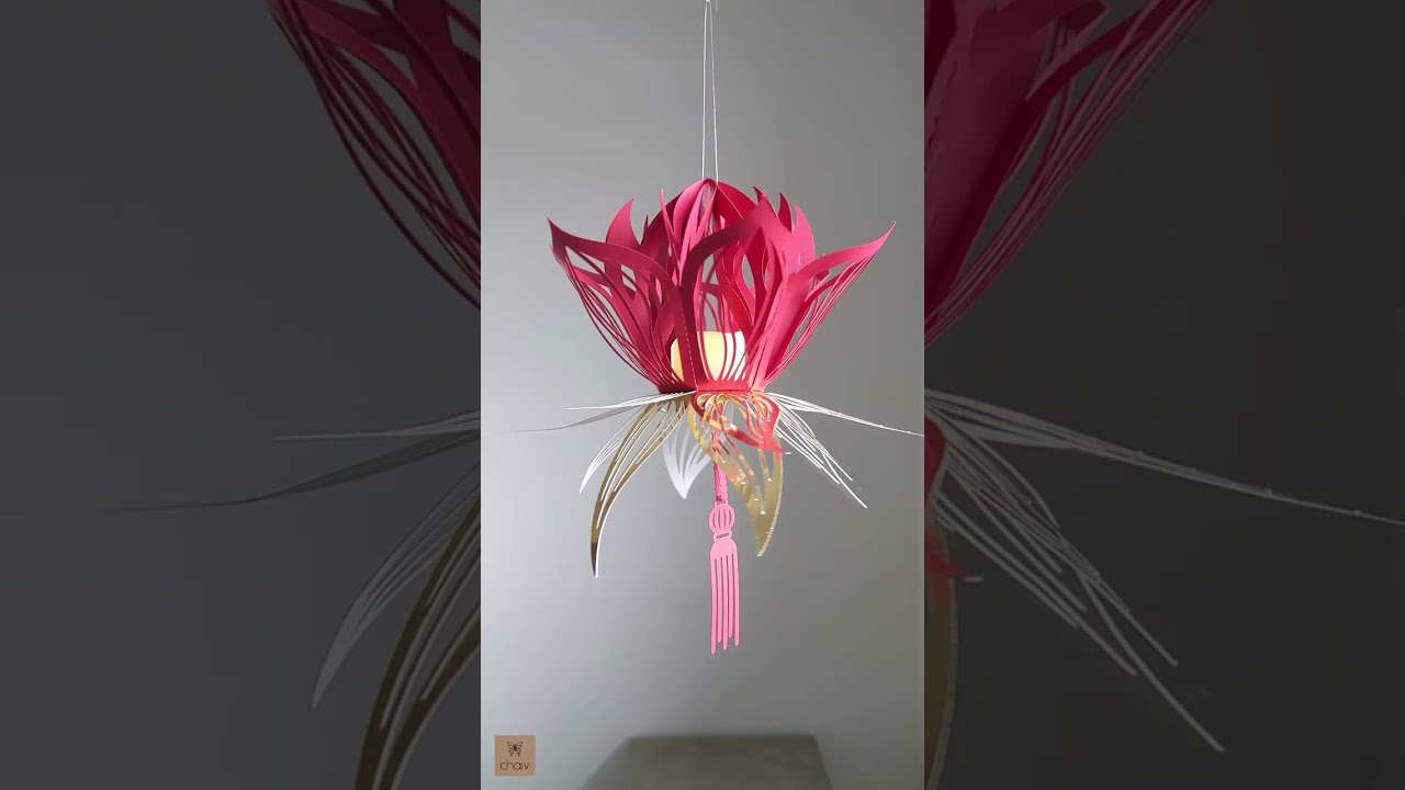DIY Lotus Lantern for Chinese New Year