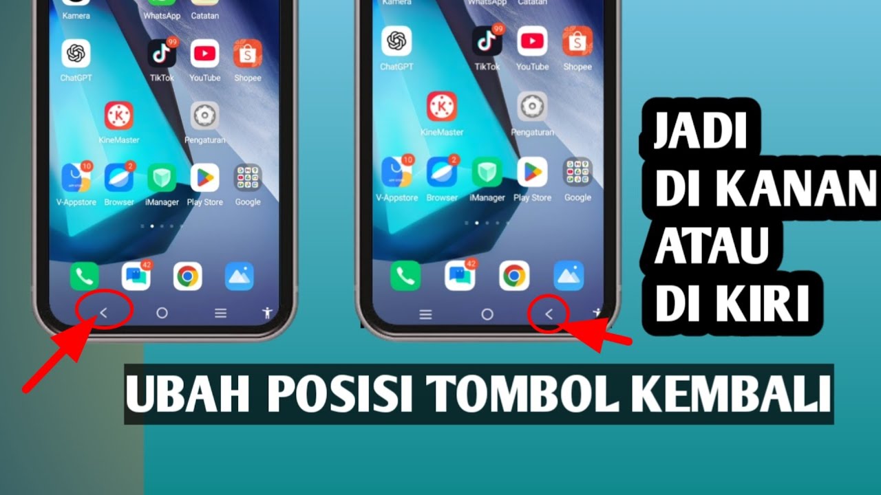 CARA MENGGANTI POSISI TOMBOL KEMBALI DI HP ANDROID!