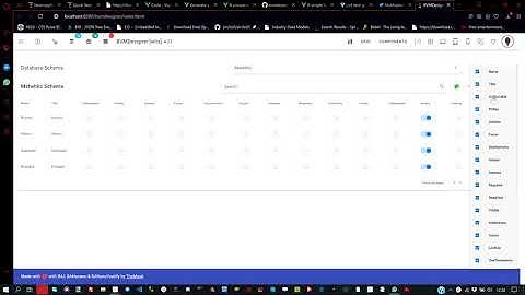 BANanoVuetifyDesigner  - Using the Column Visibility Toggle