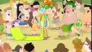 Video thumbnail of "pheanis and ferb the back yard beach"