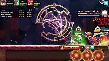 Crusaders Quest - FoRS1 The Gates - Kriemhild Chiron Cain Chronos Remi