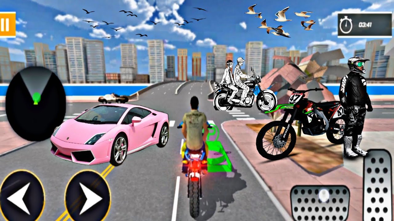 ⛰️🚲Super Hero Bike Taxi Game Ride!Spider Bike games,New Levels gameplay 02 Walkthrough(Android iOS)