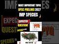 UPSC Prelims 2027: Most Important Species PYQs! 🐯