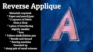 How to Reverse Applique