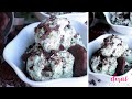 Mint Chocolate Chip Ice Cream  (No Machine Needed)