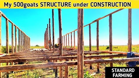 My 500goats structure Under Construction!!