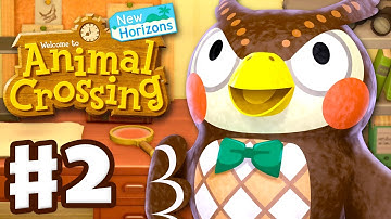 Blathers Arrives! 15 Donations! - Animal Crossing: New Horizons - Gameplay Walkthrough Part 2