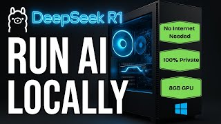 Run DeepSeek R1 Locally on Windows - FREE AI with Ollama (8GB VRAM)