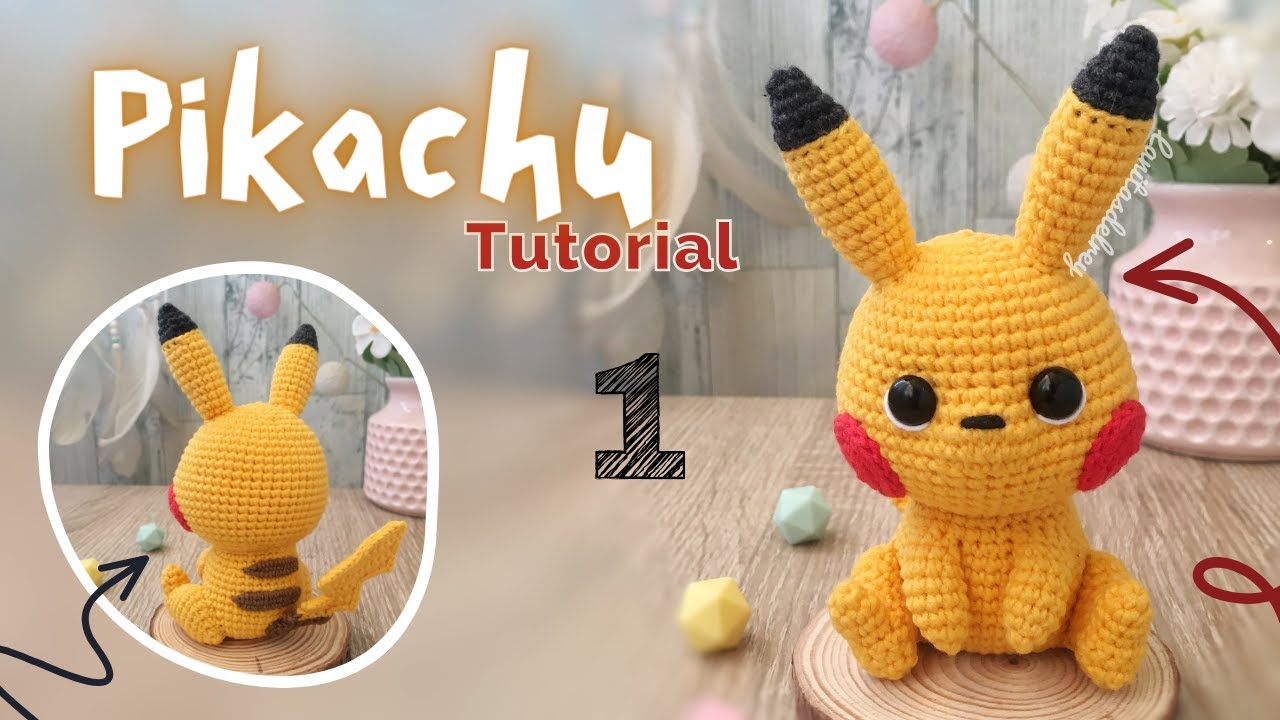 Tutorial: Cómo tejer este adorable amigurumi de Pikachu (parte 1)