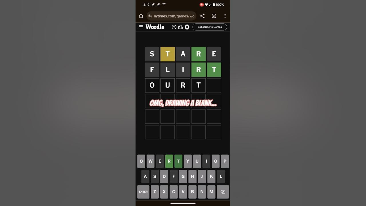 Wordle Jan 17th 2024 wordle puzzle games fyp shorts YouTube