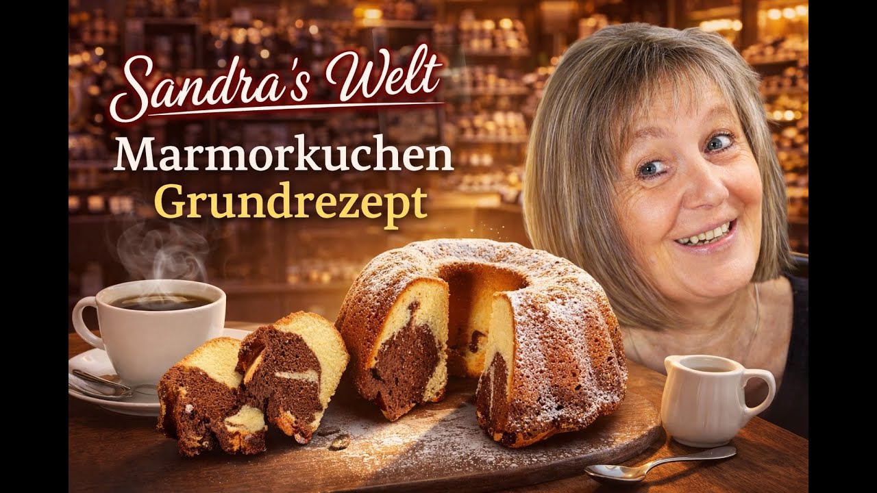 Saftiger Marmorkuchen einfach – das beste Grundrezept | Sandra´s Welt