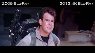 Ghostbusters 2009 Blu-Ray Vs 2013 Mastered in 4K Blu-Ray Comparison