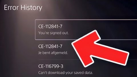 PS5 How to FIND Error History!