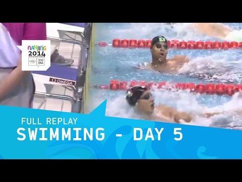 Swimming 50m Womens/ 100m Mens Freestyle Heats | Full Replay | Nanjing 2014 Youth Olympic Games