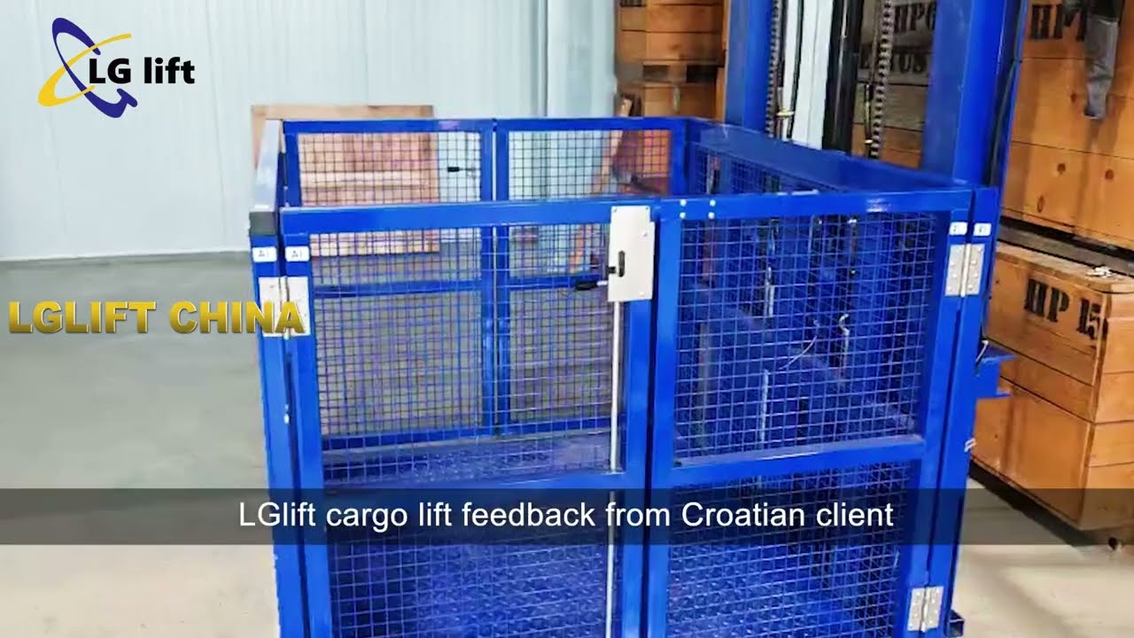 LGlift cargo lift feedback from Croatian client