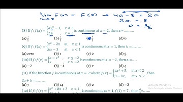 Mr.Eslam sayed Sec.2 H.W. "Continuity" Calculus