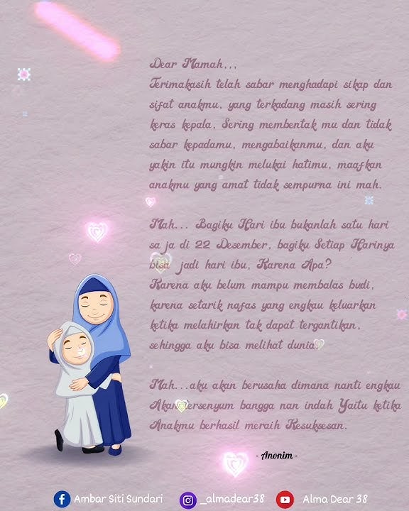 Story WhatsApp - Hadad Alwi - Ibu, Selamat Hari Ibu, Happy Mother Days